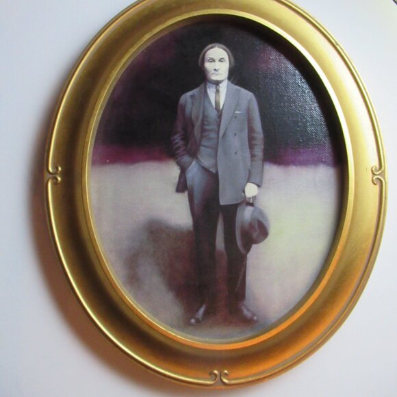 "The Parisian Waiting For God" by Rochelle Phister Framed Giclee Print, 10 x 12" - Picture 7 of 9